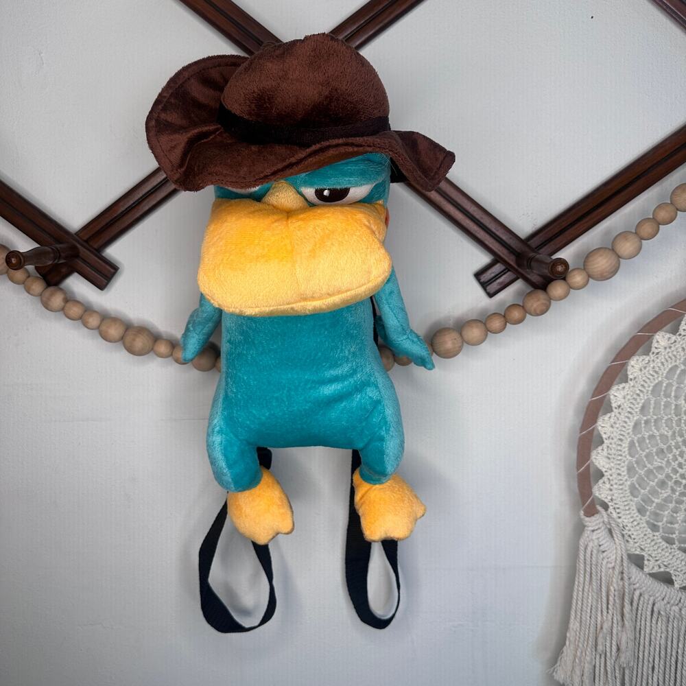 Disney Phineas & Ferb Perry the Platypus Stuffed Backpack